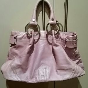 Kenneth Cole Pearlized Pink Leather Purse